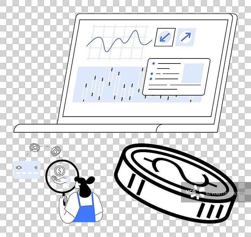 金融分析师正在分析市场趋势图片素材