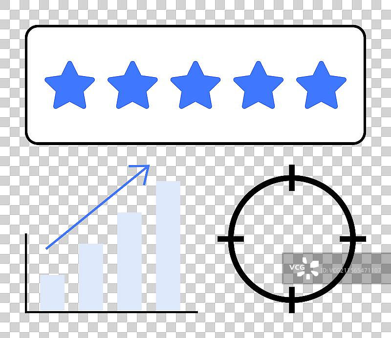 五星客户满意度评分图片素材