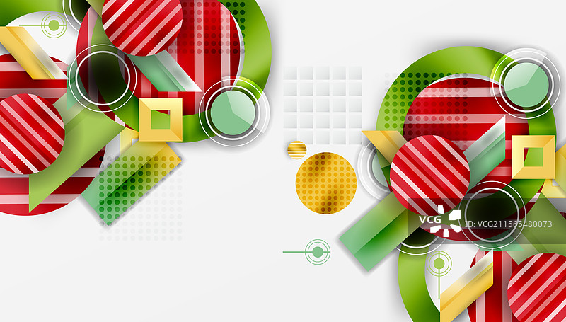 具有分层几何形状的抽象设计图片素材