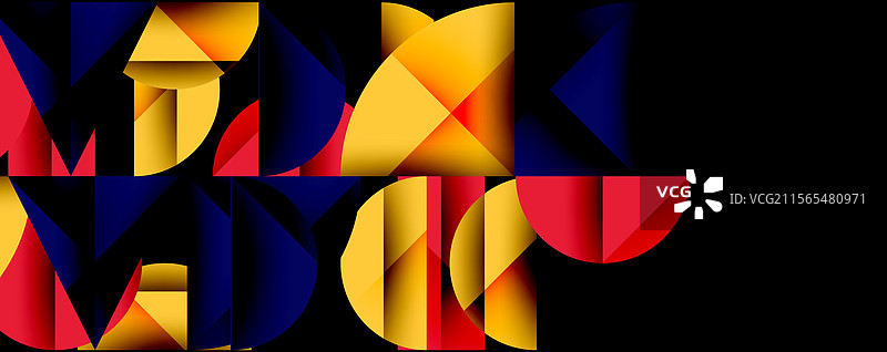 交错的抽象几何图案图片素材