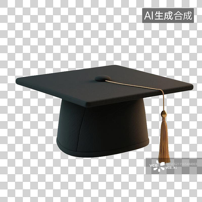【AI数字艺术】3D渲染，博士帽，学士帽，毕业季，免抠元素图片素材