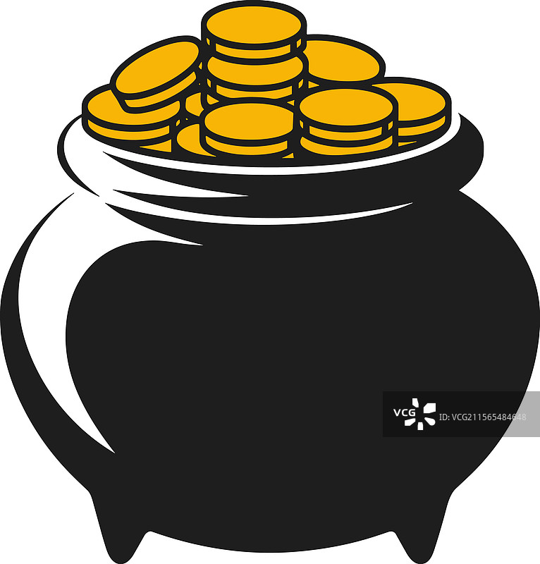金色宝藏锅图片素材