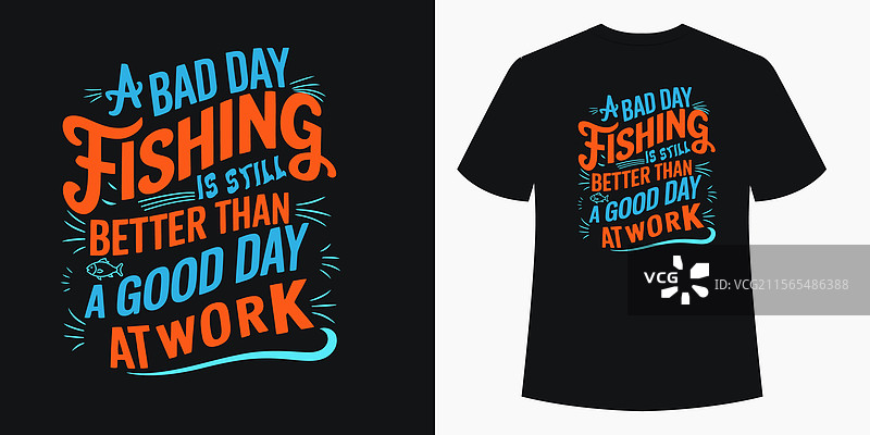 渔夫的座右铭：享受乐趣胜过真实工作图片素材