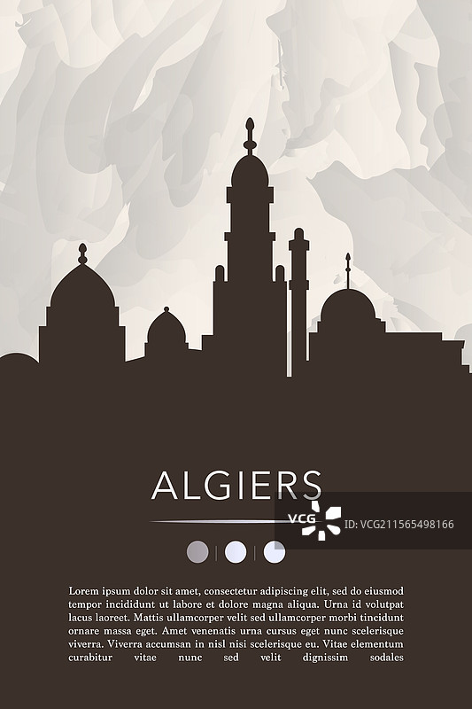 阿尔及尔城市网站展示模板图片素材