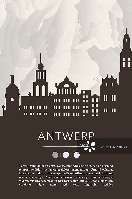 安特卫普城市网站展示模板图片素材