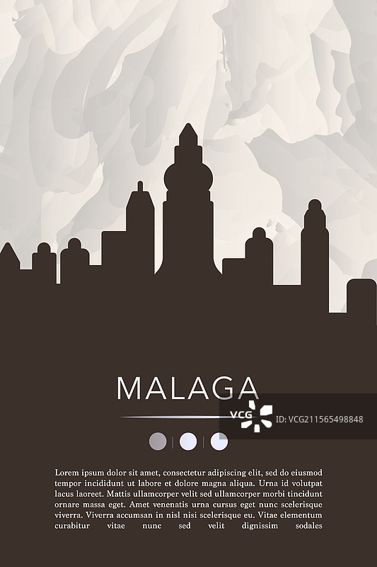 马拉加城市网站展示模板图片素材