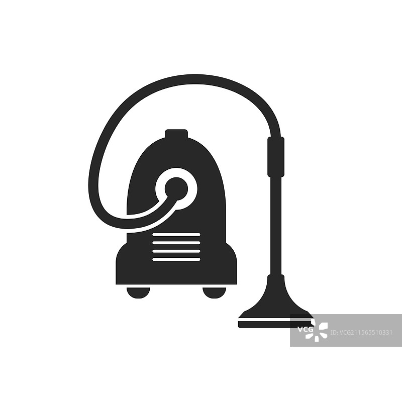 平面风格的吸尘器图标设备图片素材