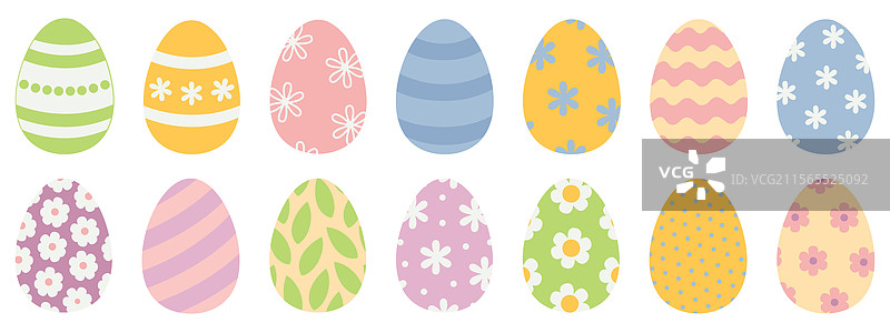 快乐的复活节，五彩缤纷的彩蛋图片素材