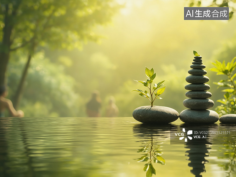 【AI数字艺术】静谧自然之美图片素材