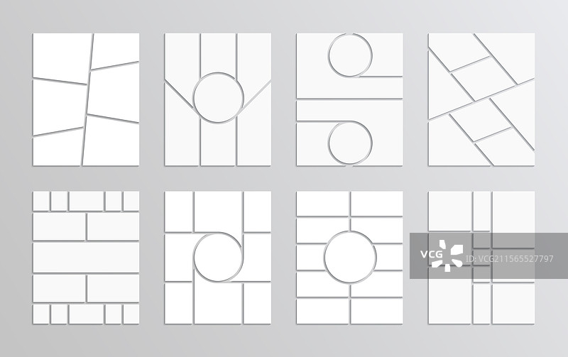 照片拼贴模板情绪板网格套件马赛克图片素材