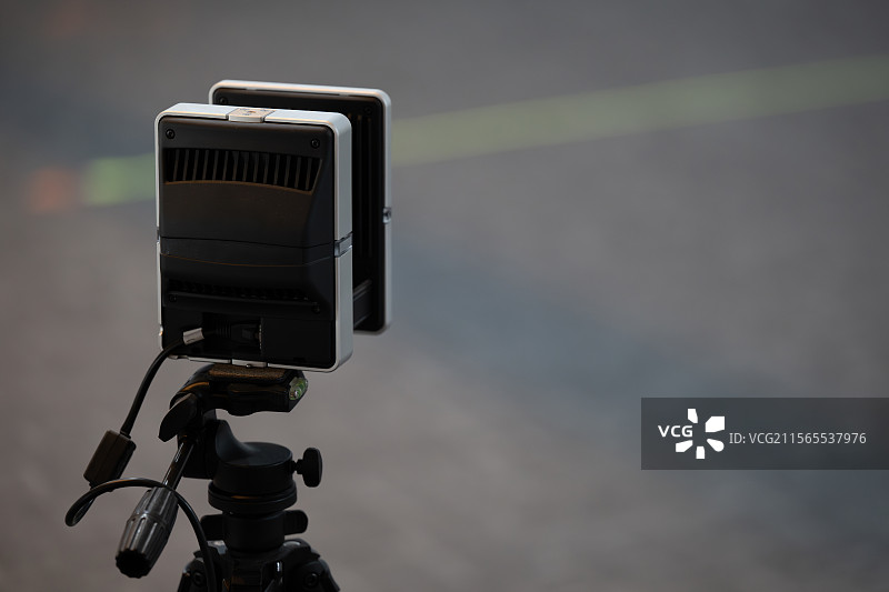 动捕棚中的红外摄像机图片素材