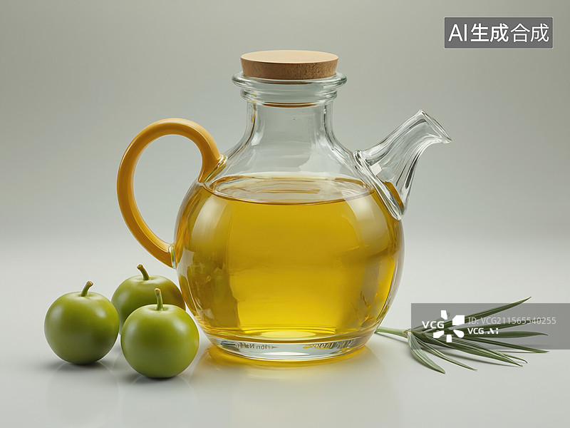 【AI数字艺术】橄榄油与青果图片素材