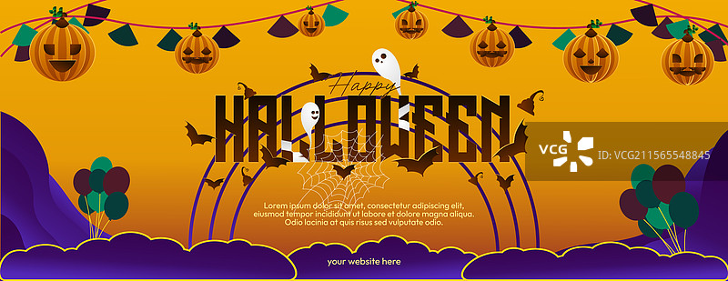 适合十月的万圣节海报封面图片素材