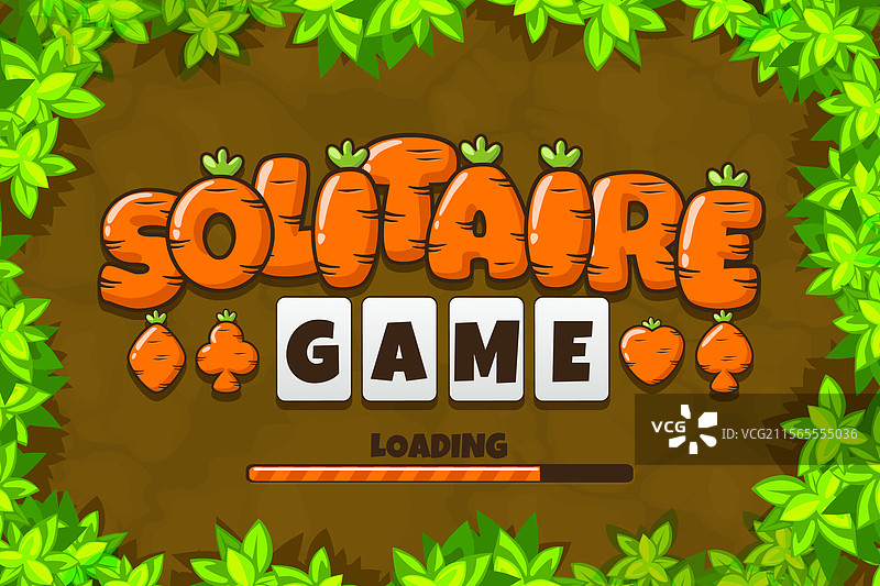 胡萝卜纹理的接龙加载屏幕图片素材