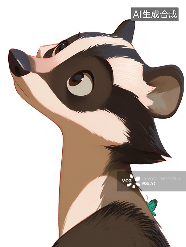 【AI数字艺术】动物臭鼬图片素材
