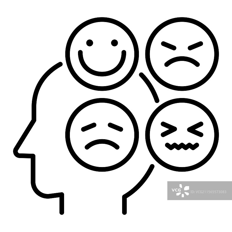 情感线条图标图片素材