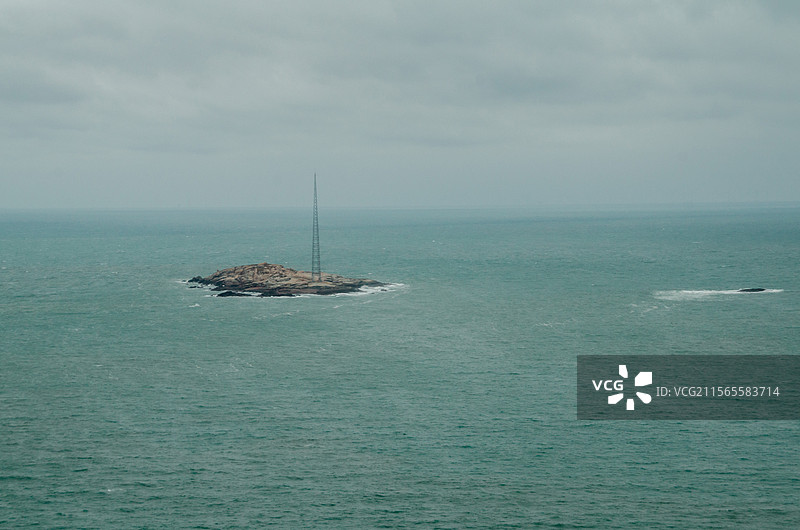 福建省福州平潭岛，海上的一座孤岛图片素材