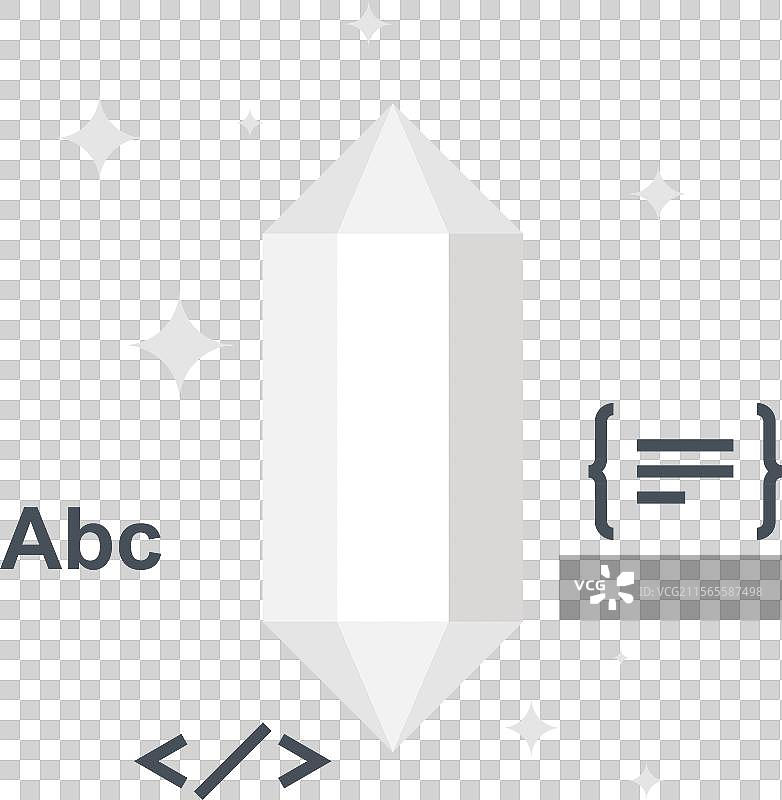 干净代码扁平化网页图标概念图片素材