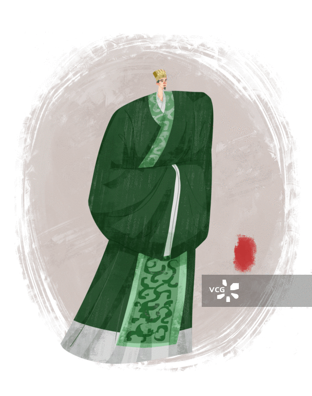 历史名人鲍叔牙插画GIF动图图片素材