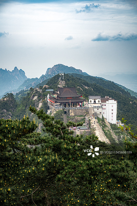 九华山大天台图片素材