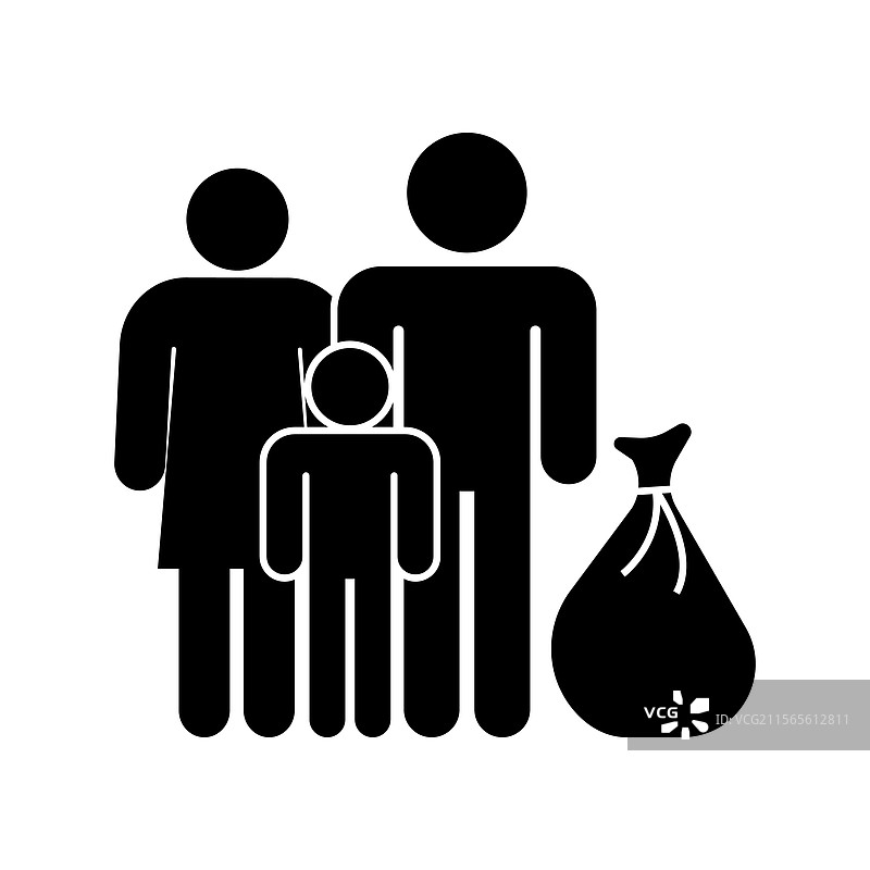 家庭图标 社会关怀符号 无家可归危机图片素材