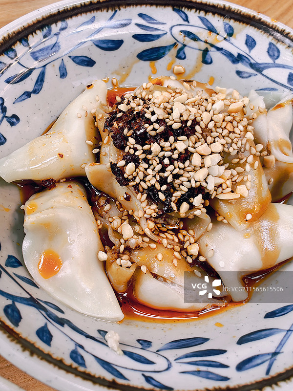 成都名小吃红油水饺图片素材