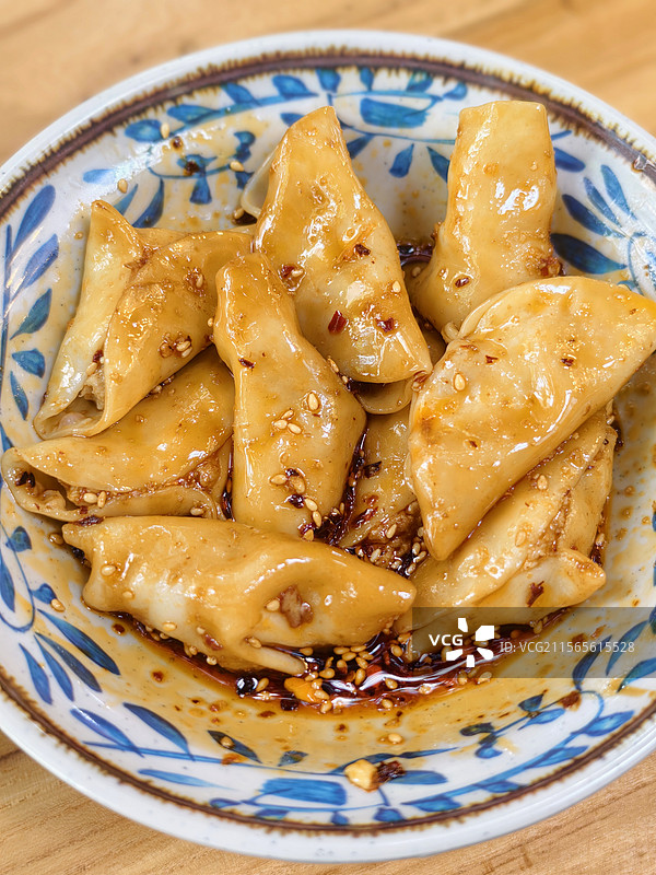 成都名小吃红油水饺图片素材