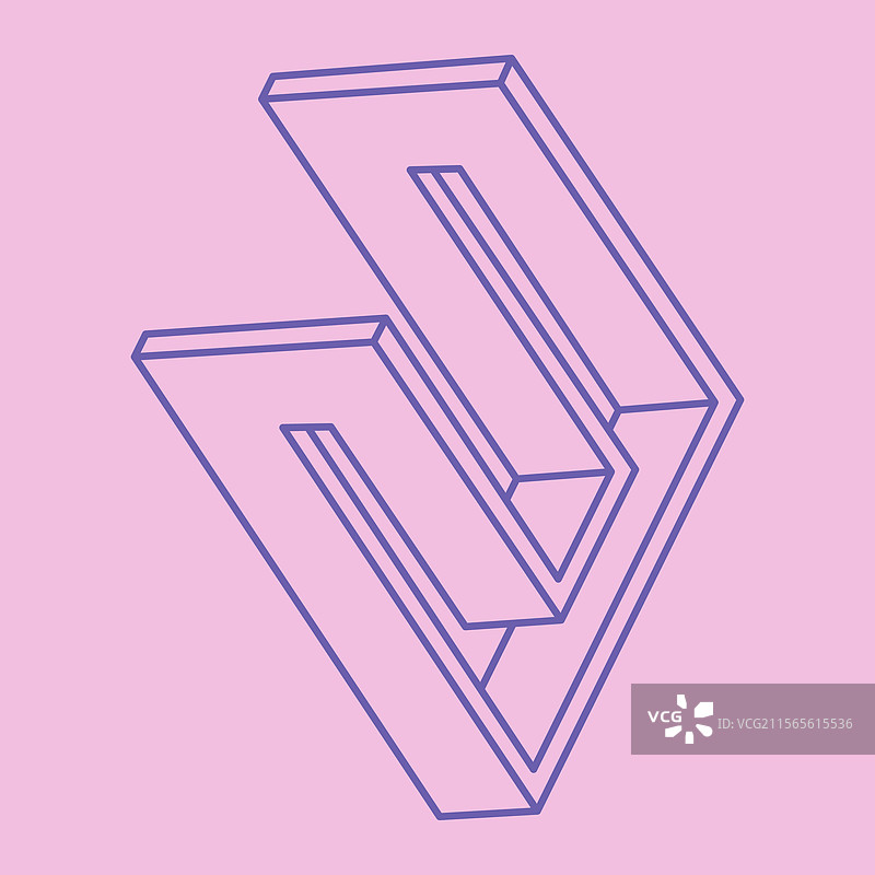 光学错觉不可能的形状图片素材