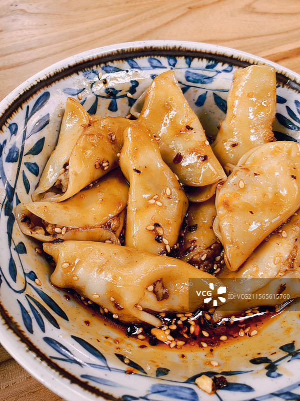 成都名小吃红油水饺图片素材