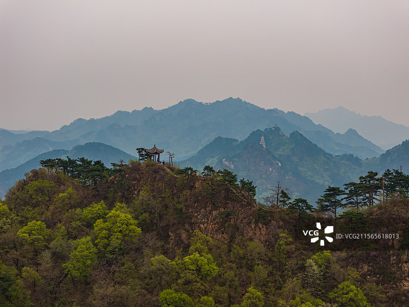 鞍山千山风景旅游区航拍图片素材