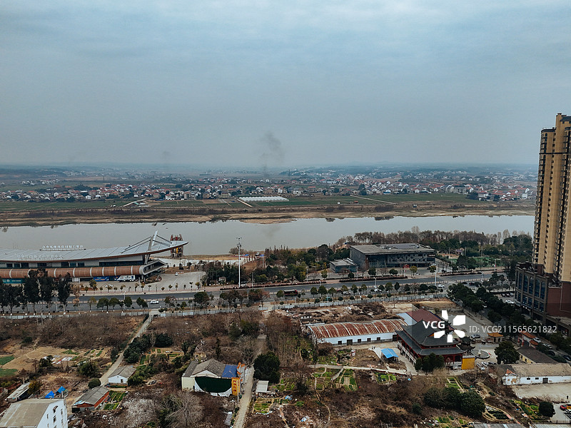 汨罗市 九章路 归义镇 汨罗江 岳阳 城市图片素材