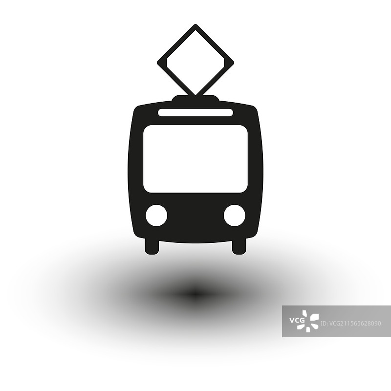 电车图标 公共交通符号 城市车辆图片素材