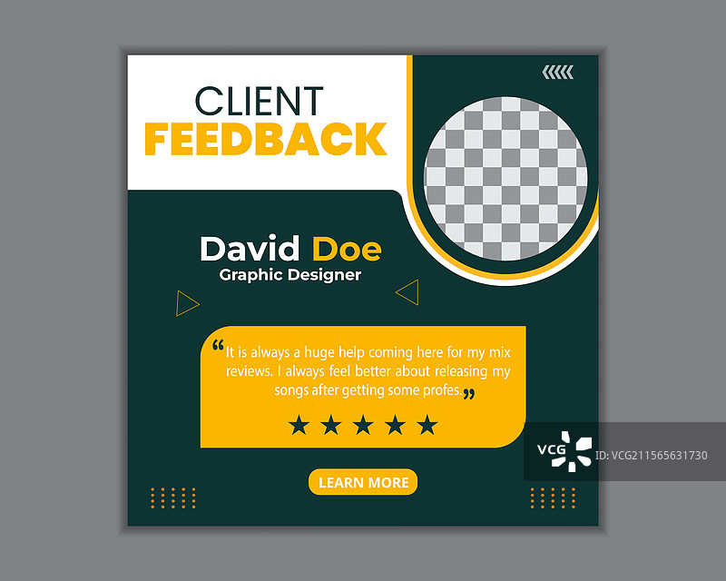 客户反馈或评论社交媒体帖子图片素材