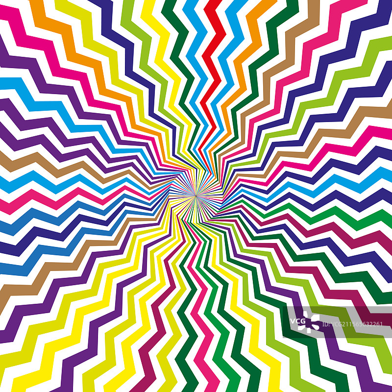 色彩斑斓的螺旋图案光学效果图片素材