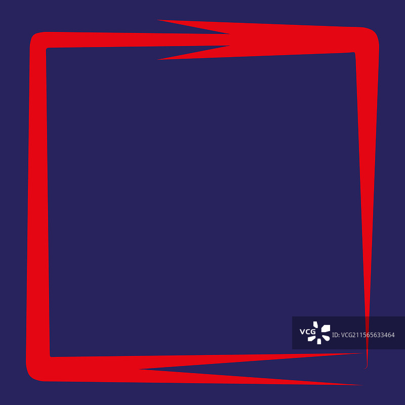 红色方形刷子纹理抽象画形状图片素材