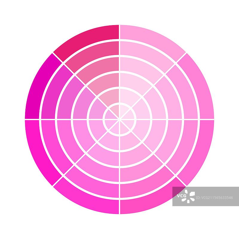 粉色调调色板渐变色轮艺术效果图片素材