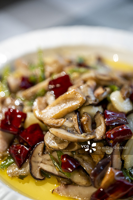 美食菌子松茸菜肴图片素材