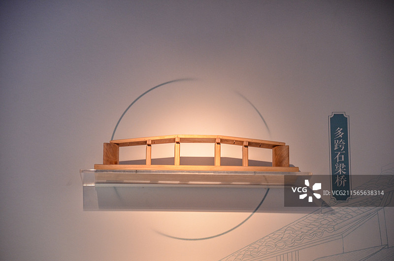 中国江南水乡文化博物馆-多跨石梁桥图片素材