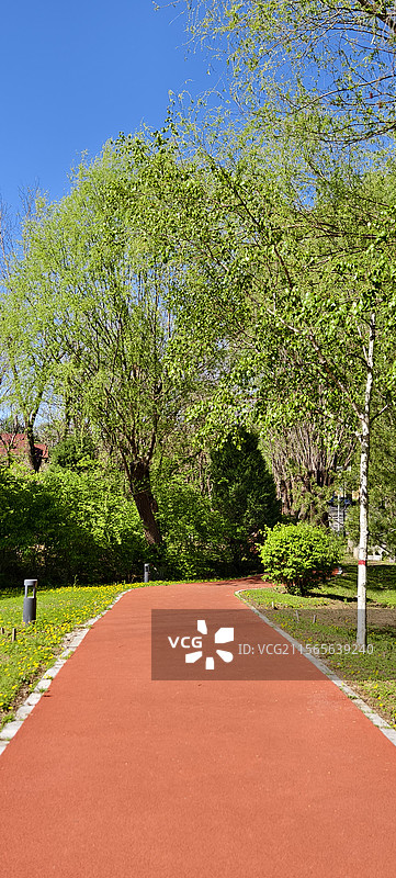 唐山市路南区南湖袋鼠房车露营地～跑步步道图片素材
