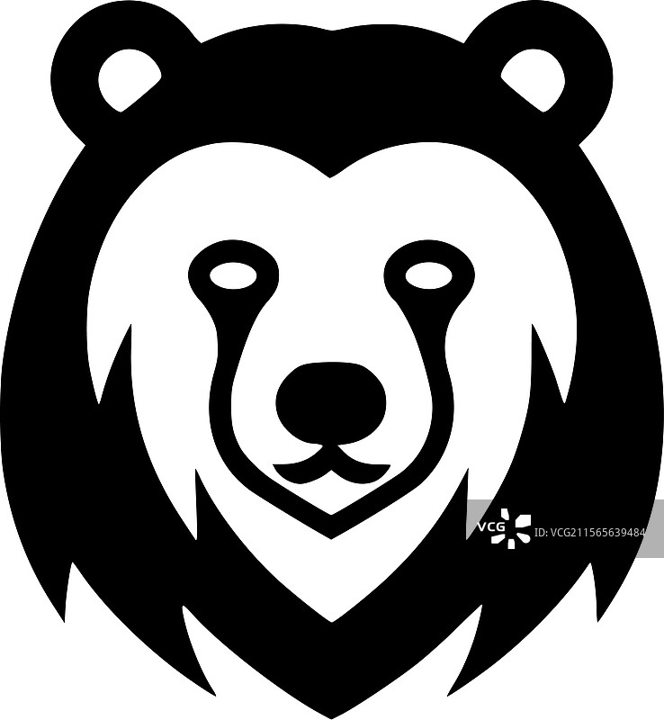 熊 - 高质量标志 - 适合T恤使用图片素材