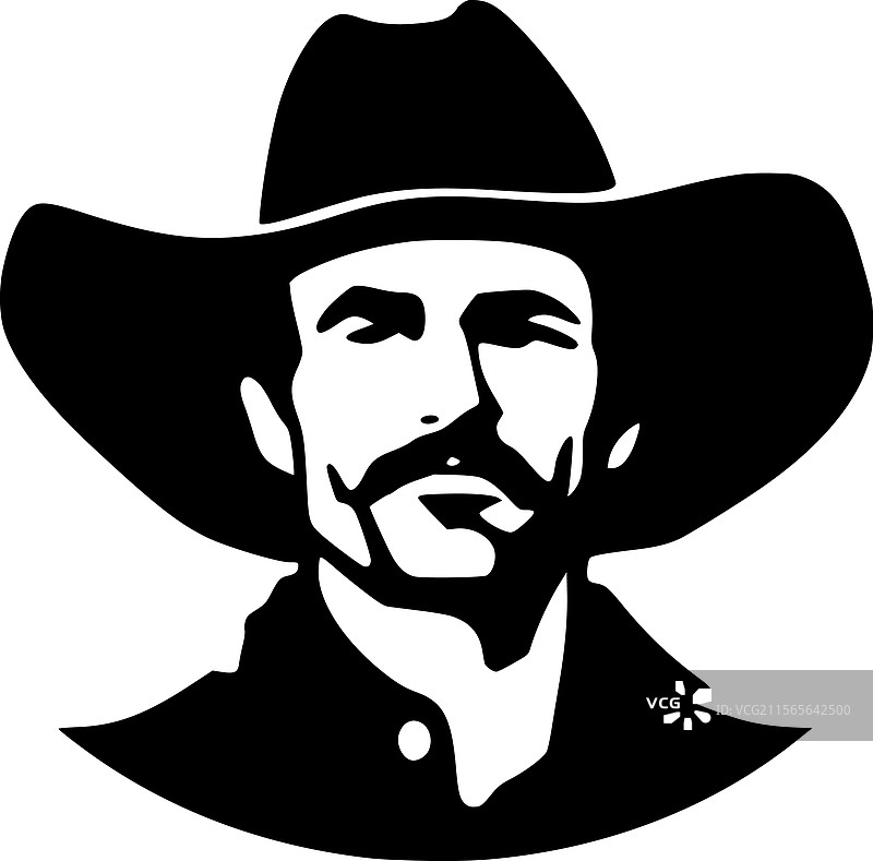 西方 - 黑白孤立图标图片素材