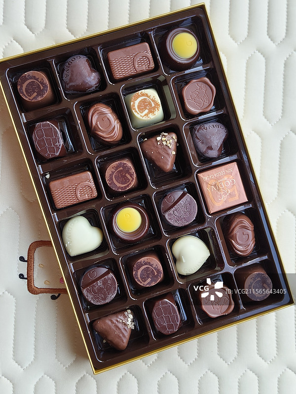盒装多个巧克力图片素材