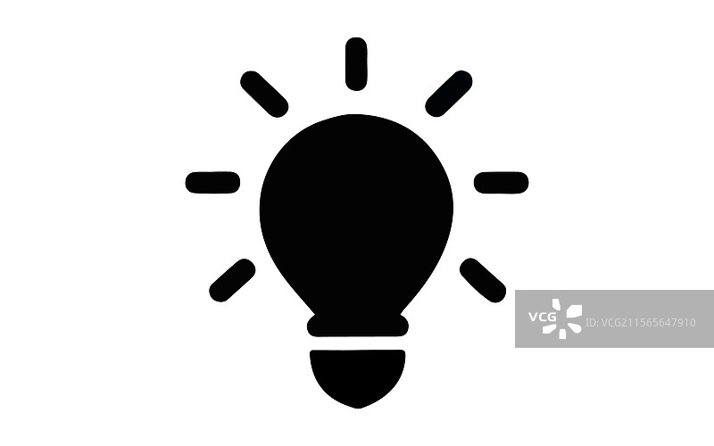 点亮的电灯泡图片素材