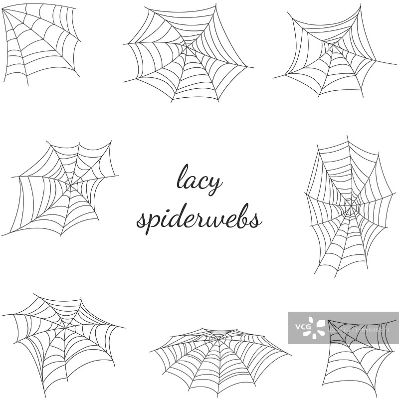 蜘蛛网的收集图片素材