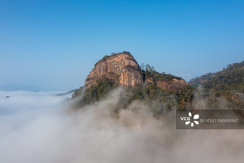 武夷山云海天壶峰图片素材