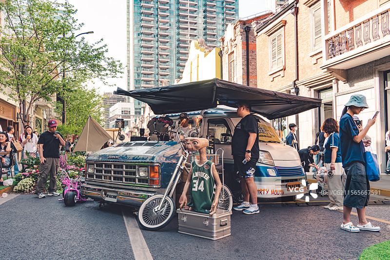 张园首届街区汽车生活节图片素材