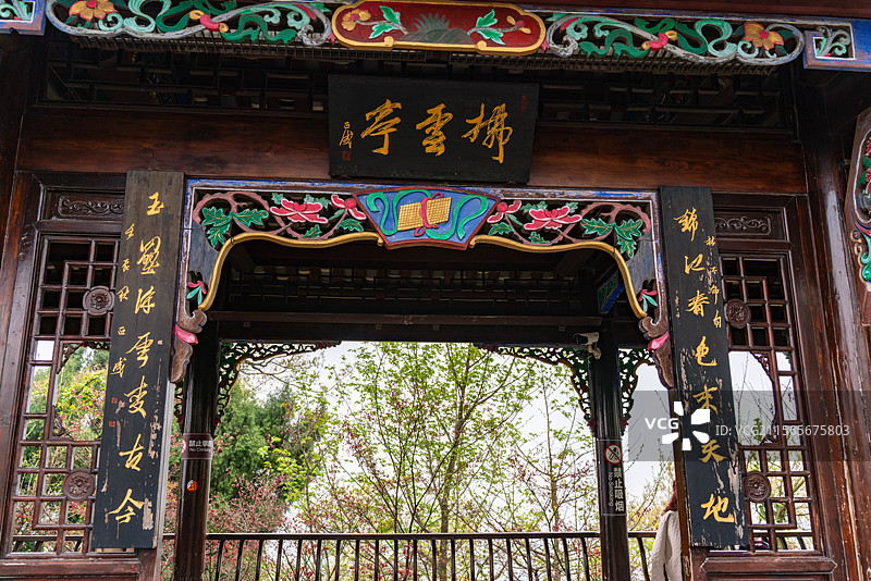 都姜堰二王庙松茂古道景观和风景图片素材