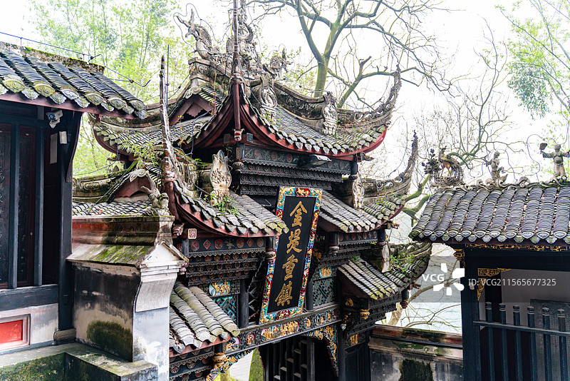 都姜堰二王庙松茂古道景观和风景图片素材