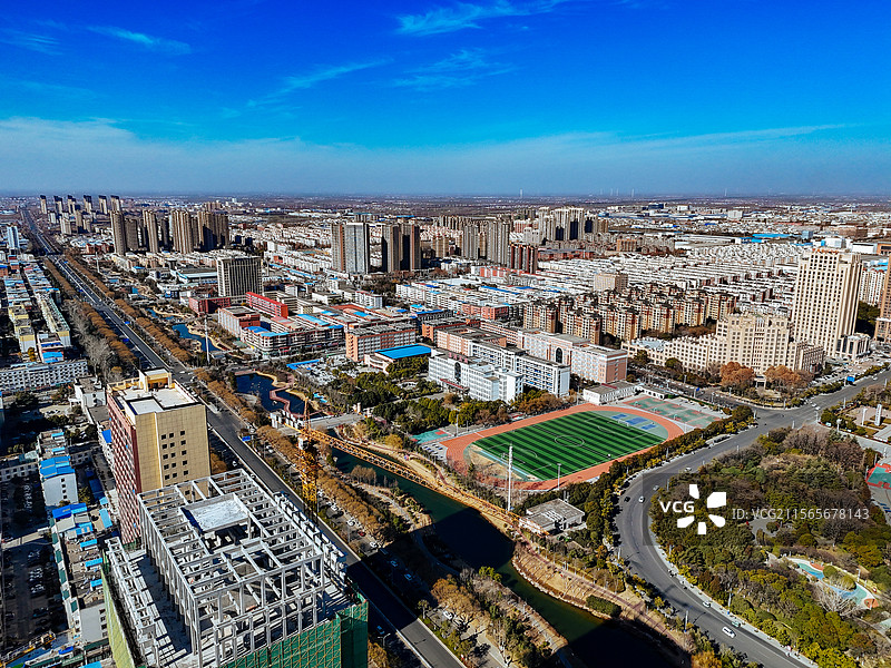 漯河市 郾城区 沙北路 沙河 地标图片素材