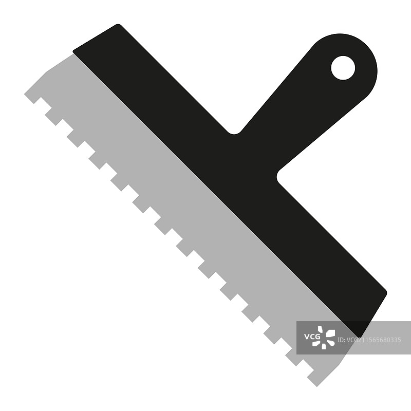 凹槽抹刀铲子图标扁平设计图片素材